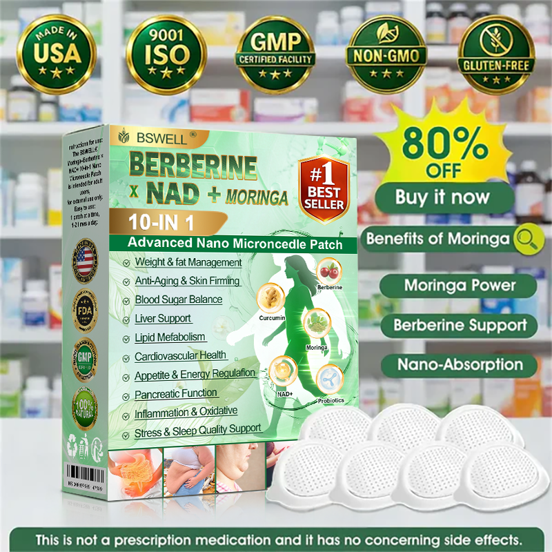 👩‍⚕️👩‍⚕️𝐁𝐒𝐖𝐄𝐋𝐋® 𝐌𝐨𝐫𝐢𝐧𝐠𝐚· 𝐁𝐞𝐫𝐛𝐞𝐫𝐢𝐧𝐞 × 𝐍𝐀𝐃+ 𝟏𝟎-𝐢𝐧-𝟏 𝐀𝐝𝐯𝐚𝐧𝐜𝐞𝐝 𝐍𝐚𝐧𝐨 𝐌𝐢𝐜𝐫𝐨𝐧𝐞𝐞𝐝𝐥𝐞 𝐒𝐥𝐢𝐦𝐦𝐢𝐧𝐠 𝐏𝐚𝐭𝐜𝐡- 𝐎𝐧𝐜𝐞 𝐃𝐚𝐢𝐥𝐲, 𝐕𝐢𝐬𝐢𝐛𝐥𝐞 𝐑𝐞𝐬𝐮𝐥𝐭𝐬 𝐢𝐧 𝟕 𝐃𝐚𝐲𝐬