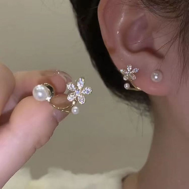 Simple Black White Irregular Polyhedron Pendant Small Earrings 2021 New Girl Unusual Earrings Fashion Korean Jewelry For Woman